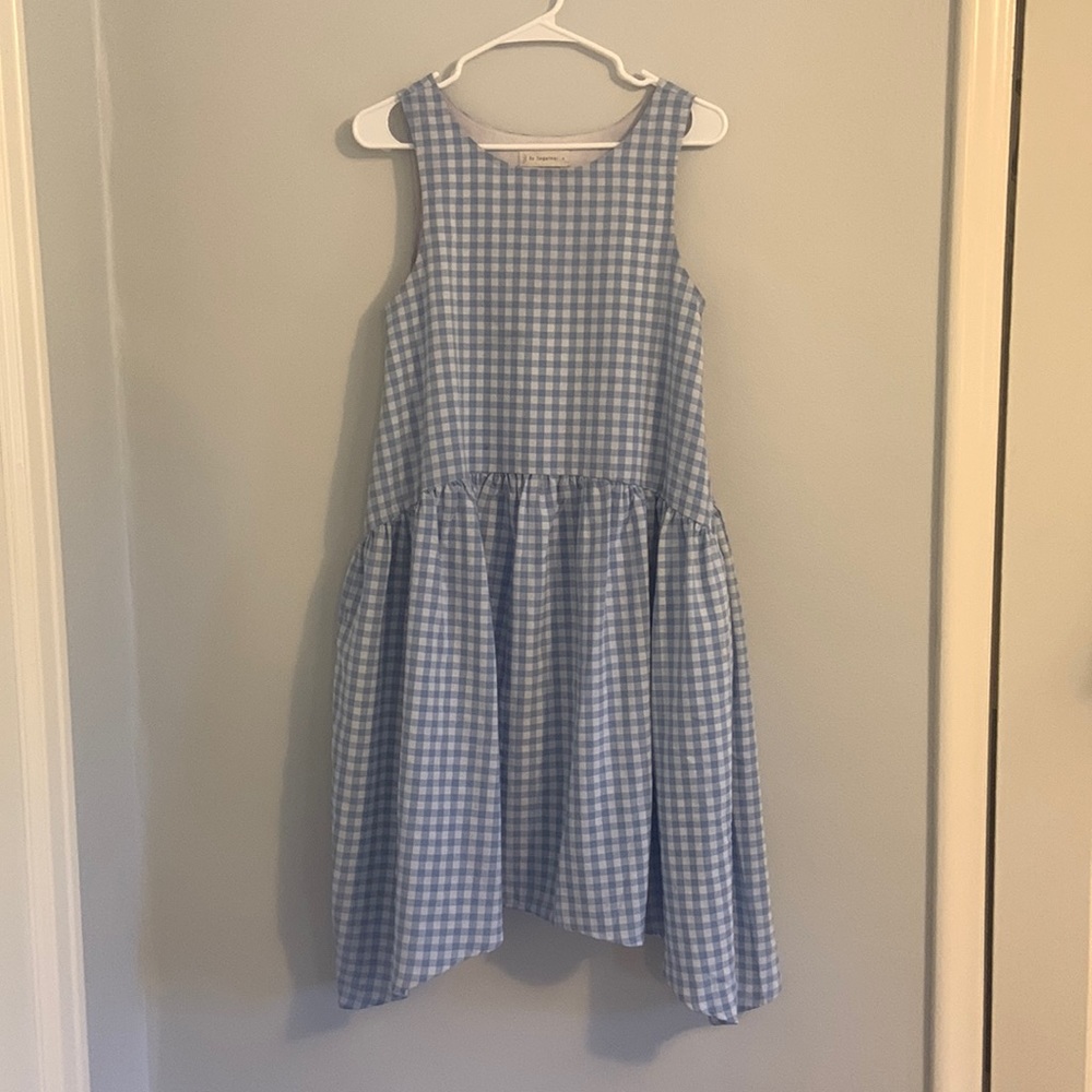 Light Blue Gingham Dress